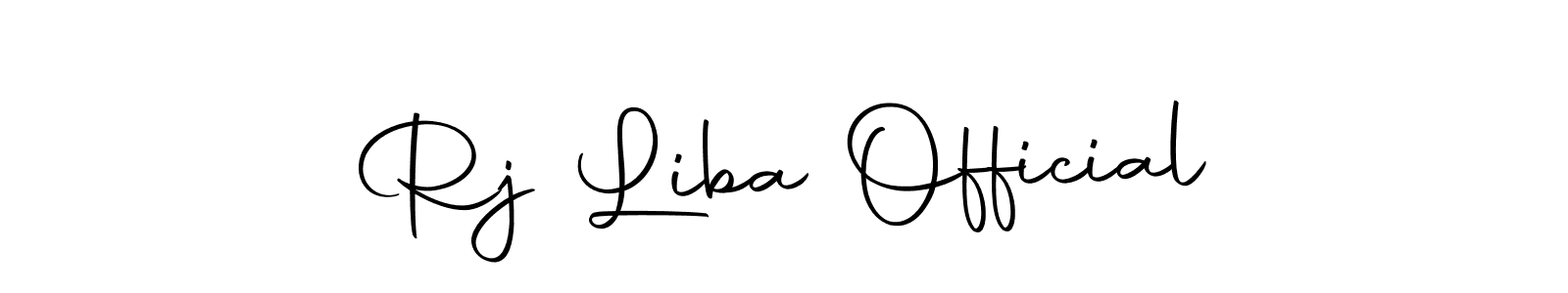 You should practise on your own different ways (Autography-DOLnW) to write your name (Rj Liba Official) in signature. don't let someone else do it for you. Rj Liba Official signature style 10 images and pictures png