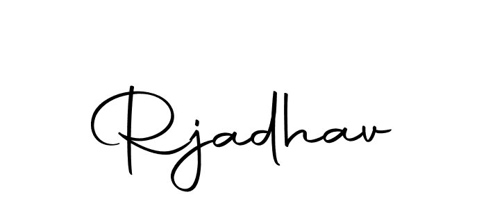 Create a beautiful signature design for name Rjadhav. With this signature (Autography-DOLnW) fonts, you can make a handwritten signature for free. Rjadhav signature style 10 images and pictures png