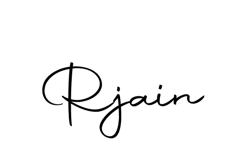 Create a beautiful signature design for name Rjain. With this signature (Autography-DOLnW) fonts, you can make a handwritten signature for free. Rjain signature style 10 images and pictures png