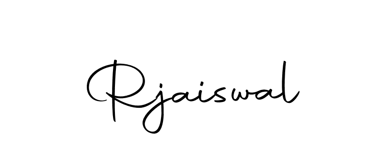 Use a signature maker to create a handwritten signature online. With this signature software, you can design (Autography-DOLnW) your own signature for name Rjaiswal. Rjaiswal signature style 10 images and pictures png