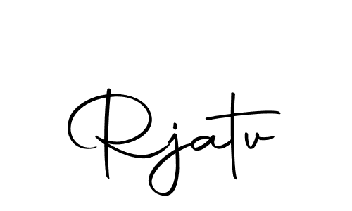 Design your own signature with our free online signature maker. With this signature software, you can create a handwritten (Autography-DOLnW) signature for name Rjatv. Rjatv signature style 10 images and pictures png