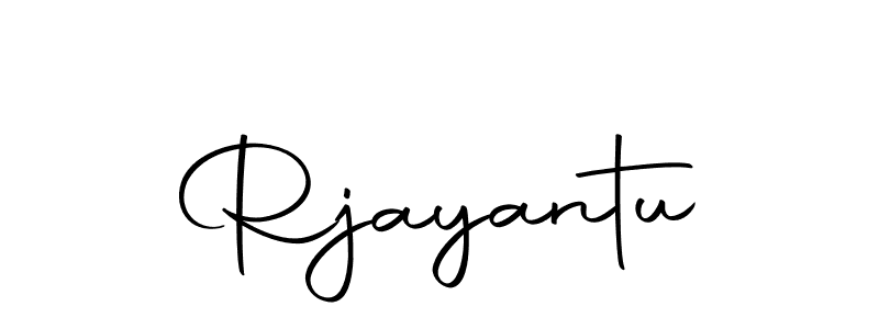 Design your own signature with our free online signature maker. With this signature software, you can create a handwritten (Autography-DOLnW) signature for name Rjayantu. Rjayantu signature style 10 images and pictures png