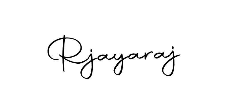 Use a signature maker to create a handwritten signature online. With this signature software, you can design (Autography-DOLnW) your own signature for name Rjayaraj. Rjayaraj signature style 10 images and pictures png