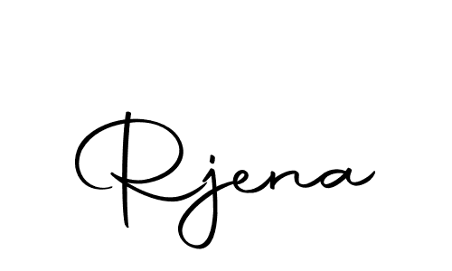 Design your own signature with our free online signature maker. With this signature software, you can create a handwritten (Autography-DOLnW) signature for name Rjena. Rjena signature style 10 images and pictures png