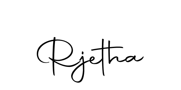You should practise on your own different ways (Autography-DOLnW) to write your name (Rjetha) in signature. don't let someone else do it for you. Rjetha signature style 10 images and pictures png