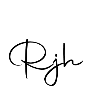 Make a beautiful signature design for name Rjh. Use this online signature maker to create a handwritten signature for free. Rjh signature style 10 images and pictures png