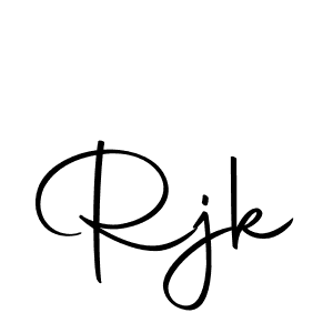 The best way (Autography-DOLnW) to make a short signature is to pick only two or three words in your name. The name Rjk include a total of six letters. For converting this name. Rjk signature style 10 images and pictures png