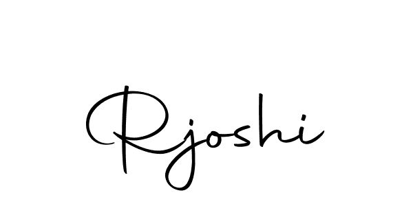 Create a beautiful signature design for name Rjoshi. With this signature (Autography-DOLnW) fonts, you can make a handwritten signature for free. Rjoshi signature style 10 images and pictures png