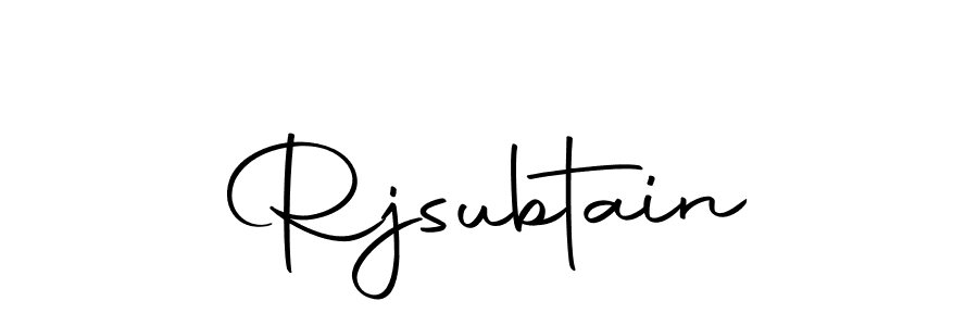 How to make Rjsubtain signature? Autography-DOLnW is a professional autograph style. Create handwritten signature for Rjsubtain name. Rjsubtain signature style 10 images and pictures png