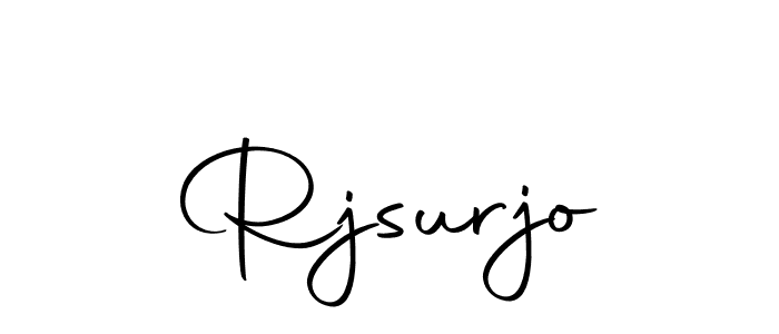 if you are searching for the best signature style for your name Rjsurjo. so please give up your signature search. here we have designed multiple signature styles  using Autography-DOLnW. Rjsurjo signature style 10 images and pictures png