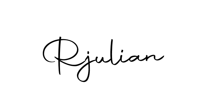 How to make Rjulian name signature. Use Autography-DOLnW style for creating short signs online. This is the latest handwritten sign. Rjulian signature style 10 images and pictures png