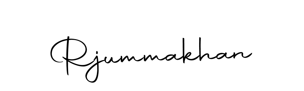 Make a beautiful signature design for name Rjummakhan. With this signature (Autography-DOLnW) style, you can create a handwritten signature for free. Rjummakhan signature style 10 images and pictures png