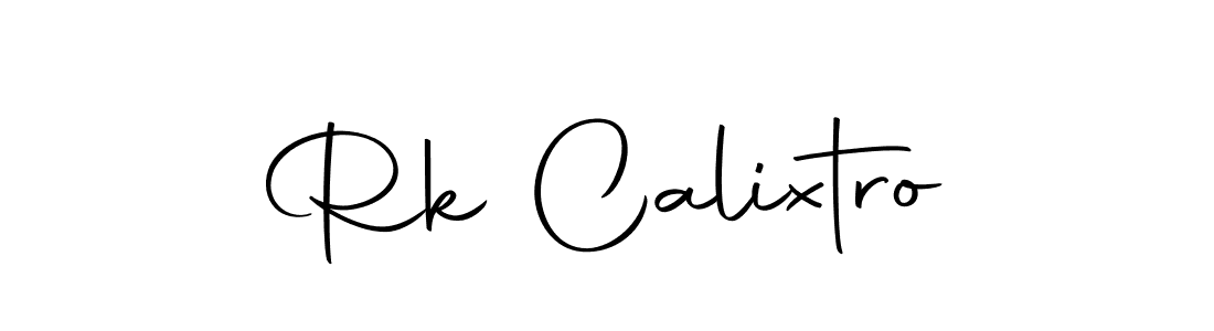 Design your own signature with our free online signature maker. With this signature software, you can create a handwritten (Autography-DOLnW) signature for name Rk Calixtro. Rk Calixtro signature style 10 images and pictures png