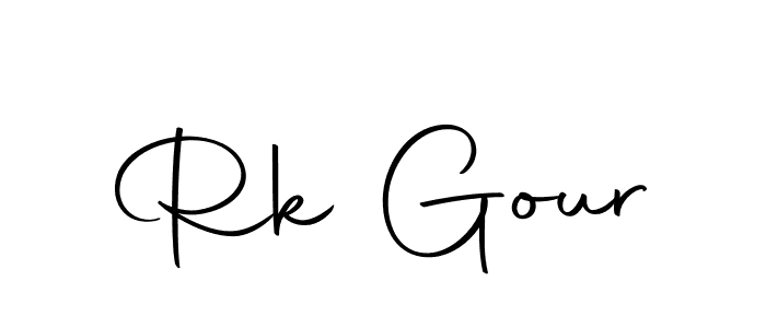 How to make Rk Gour signature? Autography-DOLnW is a professional autograph style. Create handwritten signature for Rk Gour name. Rk Gour signature style 10 images and pictures png