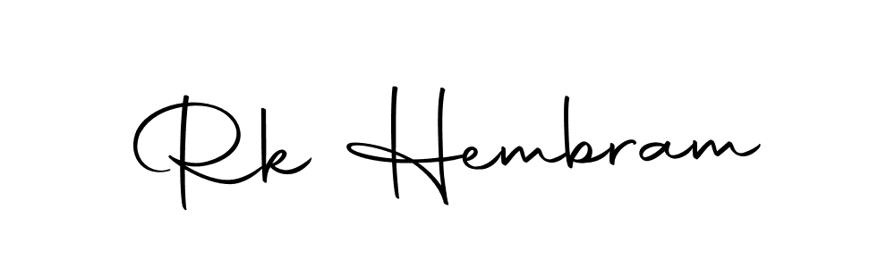 Rk Hembram stylish signature style. Best Handwritten Sign (Autography-DOLnW) for my name. Handwritten Signature Collection Ideas for my name Rk Hembram. Rk Hembram signature style 10 images and pictures png