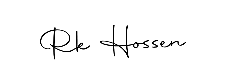 You can use this online signature creator to create a handwritten signature for the name Rk Hossen. This is the best online autograph maker. Rk Hossen signature style 10 images and pictures png