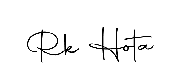 Design your own signature with our free online signature maker. With this signature software, you can create a handwritten (Autography-DOLnW) signature for name Rk Hota. Rk Hota signature style 10 images and pictures png