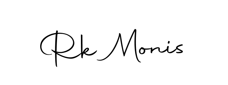 You can use this online signature creator to create a handwritten signature for the name Rk Monis. This is the best online autograph maker. Rk Monis signature style 10 images and pictures png
