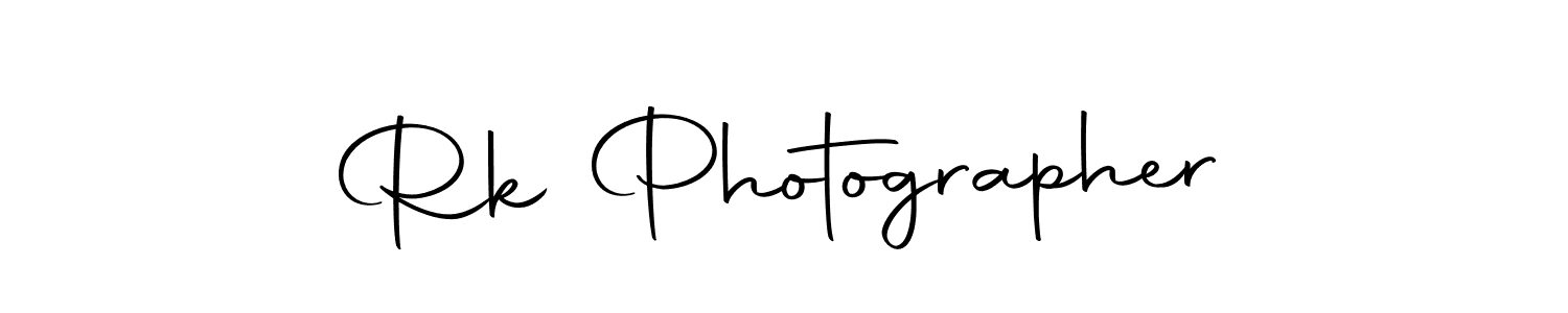 How to make Rk Photographer name signature. Use Autography-DOLnW style for creating short signs online. This is the latest handwritten sign. Rk Photographer signature style 10 images and pictures png