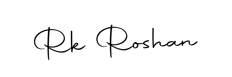 Use a signature maker to create a handwritten signature online. With this signature software, you can design (Autography-DOLnW) your own signature for name Rk Roshan. Rk Roshan signature style 10 images and pictures png