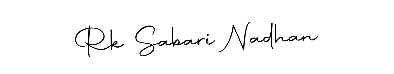 Make a beautiful signature design for name Rk Sabari Nadhan. With this signature (Autography-DOLnW) style, you can create a handwritten signature for free. Rk Sabari Nadhan signature style 10 images and pictures png