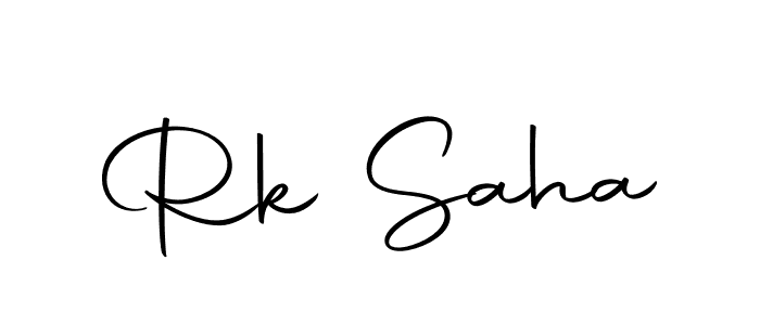 Rk Saha stylish signature style. Best Handwritten Sign (Autography-DOLnW) for my name. Handwritten Signature Collection Ideas for my name Rk Saha. Rk Saha signature style 10 images and pictures png