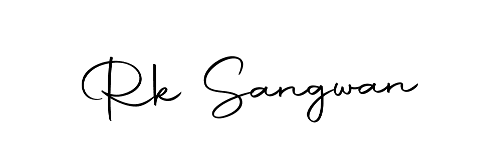 Create a beautiful signature design for name Rk Sangwan. With this signature (Autography-DOLnW) fonts, you can make a handwritten signature for free. Rk Sangwan signature style 10 images and pictures png