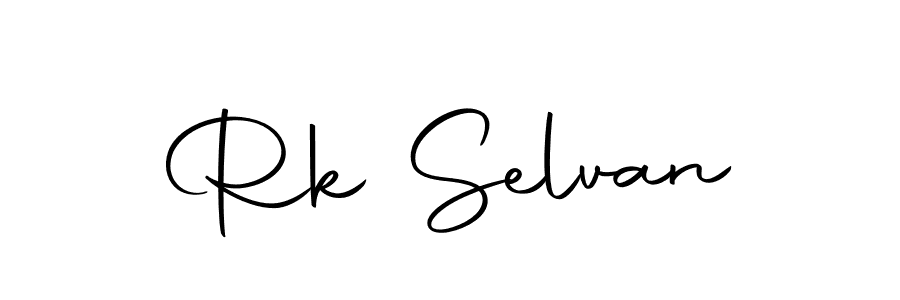 Make a beautiful signature design for name Rk Selvan. With this signature (Autography-DOLnW) style, you can create a handwritten signature for free. Rk Selvan signature style 10 images and pictures png