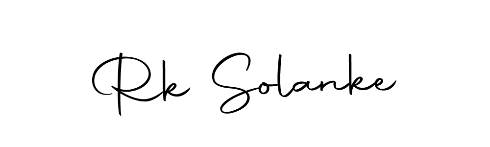 Create a beautiful signature design for name Rk Solanke. With this signature (Autography-DOLnW) fonts, you can make a handwritten signature for free. Rk Solanke signature style 10 images and pictures png