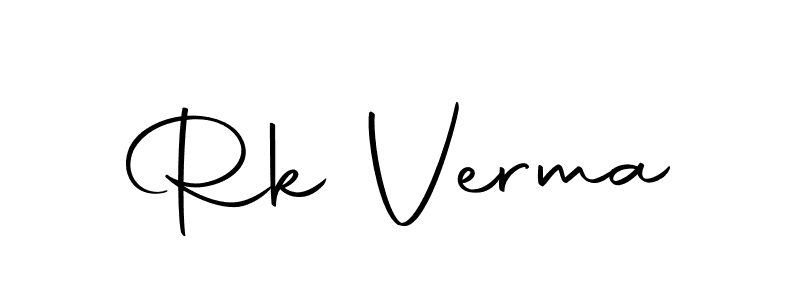 How to make Rk Verma name signature. Use Autography-DOLnW style for creating short signs online. This is the latest handwritten sign. Rk Verma signature style 10 images and pictures png