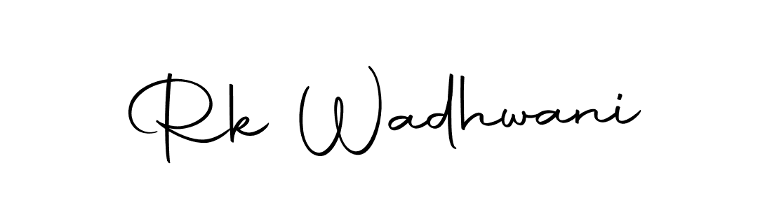 Design your own signature with our free online signature maker. With this signature software, you can create a handwritten (Autography-DOLnW) signature for name Rk Wadhwani. Rk Wadhwani signature style 10 images and pictures png