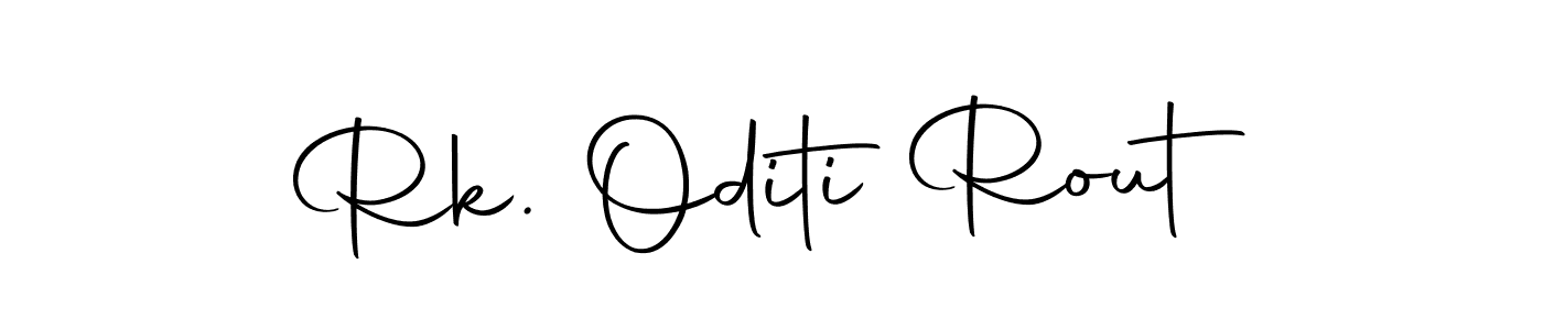 Also we have Rk. Oditi Rout name is the best signature style. Create professional handwritten signature collection using Autography-DOLnW autograph style. Rk. Oditi Rout signature style 10 images and pictures png