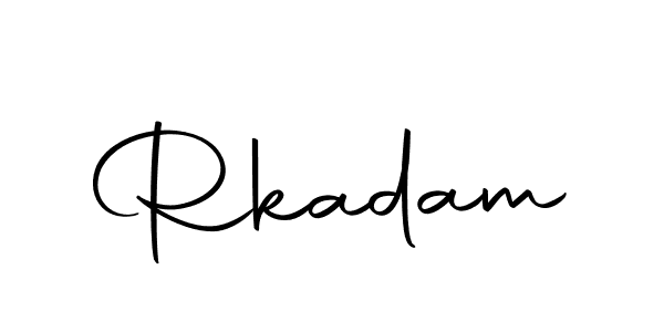 How to make Rkadam signature? Autography-DOLnW is a professional autograph style. Create handwritten signature for Rkadam name. Rkadam signature style 10 images and pictures png