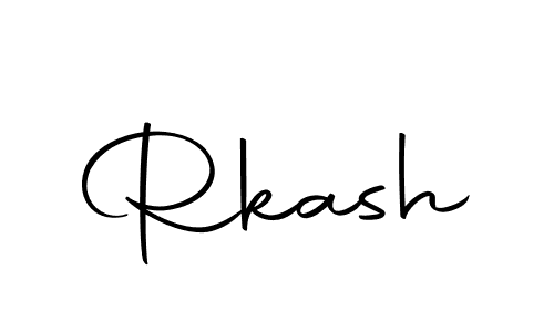 Use a signature maker to create a handwritten signature online. With this signature software, you can design (Autography-DOLnW) your own signature for name Rkash. Rkash signature style 10 images and pictures png