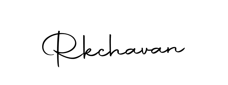 Design your own signature with our free online signature maker. With this signature software, you can create a handwritten (Autography-DOLnW) signature for name Rkchavan. Rkchavan signature style 10 images and pictures png