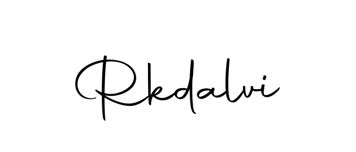 Design your own signature with our free online signature maker. With this signature software, you can create a handwritten (Autography-DOLnW) signature for name Rkdalvi. Rkdalvi signature style 10 images and pictures png