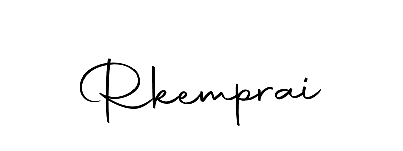 You should practise on your own different ways (Autography-DOLnW) to write your name (Rkemprai) in signature. don't let someone else do it for you. Rkemprai signature style 10 images and pictures png