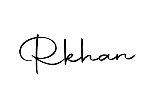 How to make Rkhan name signature. Use Autography-DOLnW style for creating short signs online. This is the latest handwritten sign. Rkhan signature style 10 images and pictures png