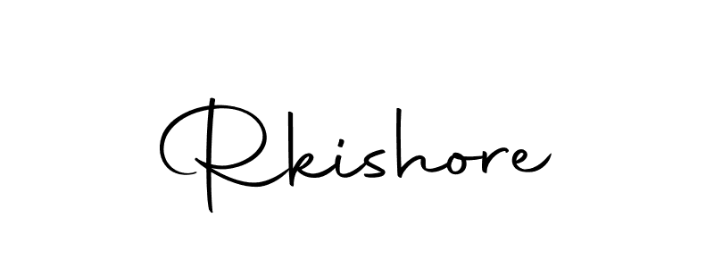 Create a beautiful signature design for name Rkishore. With this signature (Autography-DOLnW) fonts, you can make a handwritten signature for free. Rkishore signature style 10 images and pictures png