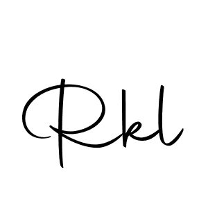 Create a beautiful signature design for name Rkl. With this signature (Autography-DOLnW) fonts, you can make a handwritten signature for free. Rkl signature style 10 images and pictures png