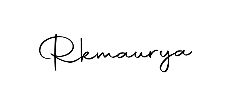 Create a beautiful signature design for name Rkmaurya. With this signature (Autography-DOLnW) fonts, you can make a handwritten signature for free. Rkmaurya signature style 10 images and pictures png