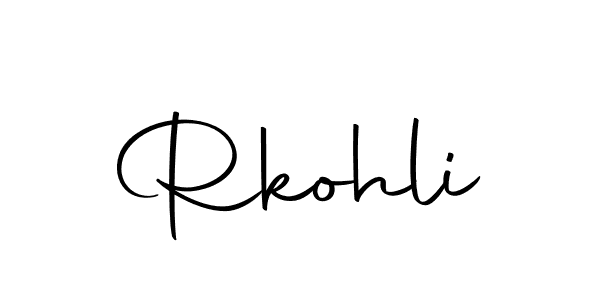The best way (Autography-DOLnW) to make a short signature is to pick only two or three words in your name. The name Rkohli include a total of six letters. For converting this name. Rkohli signature style 10 images and pictures png