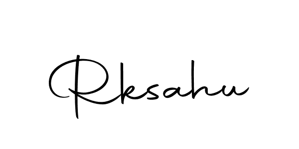 Rksahu stylish signature style. Best Handwritten Sign (Autography-DOLnW) for my name. Handwritten Signature Collection Ideas for my name Rksahu. Rksahu signature style 10 images and pictures png