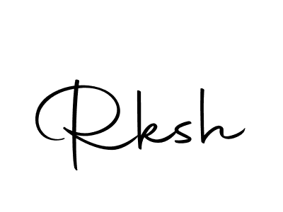 Create a beautiful signature design for name Rksh. With this signature (Autography-DOLnW) fonts, you can make a handwritten signature for free. Rksh signature style 10 images and pictures png