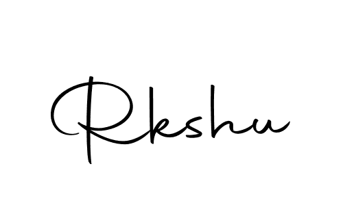 Make a beautiful signature design for name Rkshu. With this signature (Autography-DOLnW) style, you can create a handwritten signature for free. Rkshu signature style 10 images and pictures png