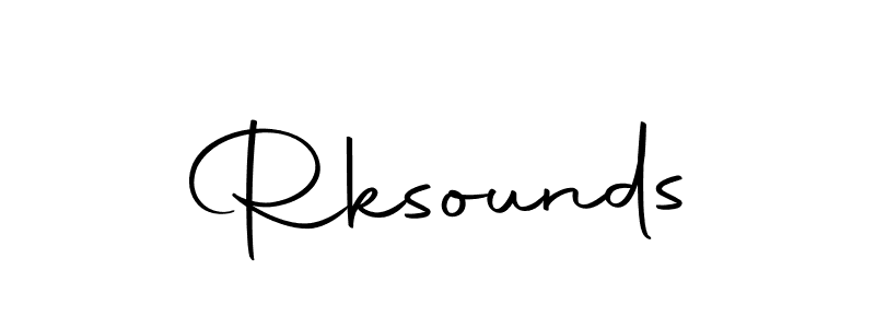 Make a beautiful signature design for name Rksounds. With this signature (Autography-DOLnW) style, you can create a handwritten signature for free. Rksounds signature style 10 images and pictures png
