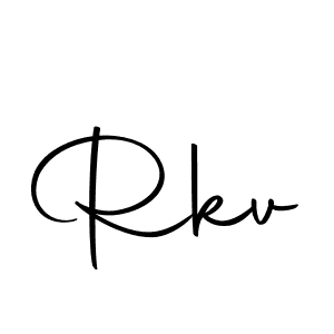 Similarly Autography-DOLnW is the best handwritten signature design. Signature creator online .You can use it as an online autograph creator for name Rkv. Rkv signature style 10 images and pictures png