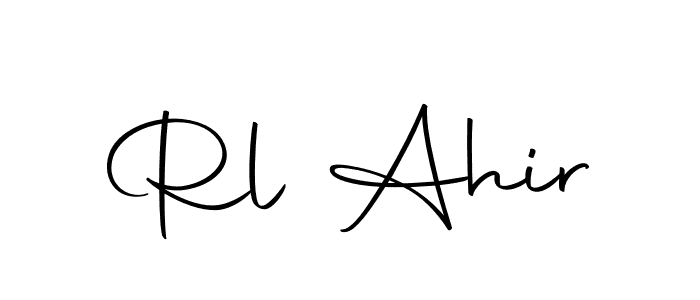 Make a beautiful signature design for name Rl Ahir. Use this online signature maker to create a handwritten signature for free. Rl Ahir signature style 10 images and pictures png