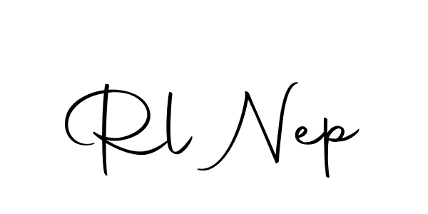 if you are searching for the best signature style for your name Rl Nep. so please give up your signature search. here we have designed multiple signature styles  using Autography-DOLnW. Rl Nep signature style 10 images and pictures png