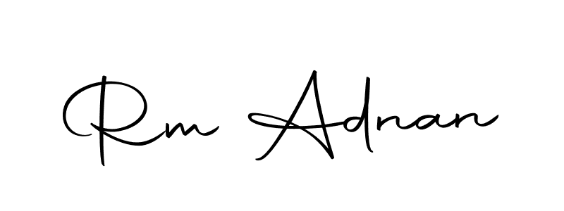 Create a beautiful signature design for name Rm Adnan. With this signature (Autography-DOLnW) fonts, you can make a handwritten signature for free. Rm Adnan signature style 10 images and pictures png